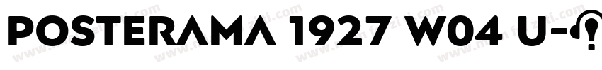 Posterama 1927 W04 U字体转换